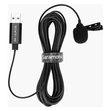 Saramonic Lavalier Mic Con Conector Usb-a Para Computadoras