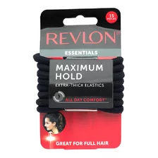 Colets Revlon Essentials Black Extra Thick Elastic 15un