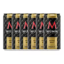 Champagne Mumm Extra Brut Espumante Lata 269ml X6 - Gobar®