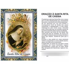 500 Santinho Com Foto Oração Santa Rita De Cássia - 7x10 Cm