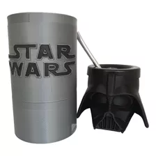 Set Matero Star Wars Yerbera Y Azucarera + Mate + Bombilla