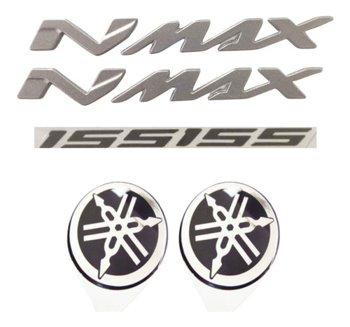Kit Emblemas Letras Yamaha Nmax 155 + Bluecore Foto 2