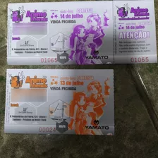 Par De Ingresso Para Colecionador Anime Friends 2006