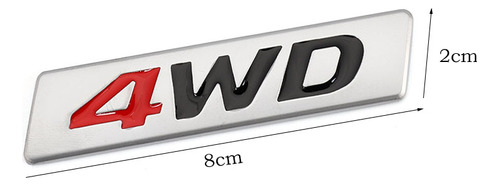 Metal Sticker 4wd Emblema 4x4 Insignia Para Honda Crv Accord Foto 2