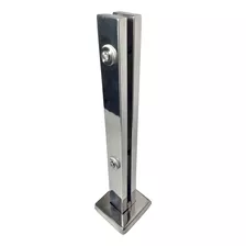 Kit 13 Coluna Torre Vidro 12mm Guarda Corpo 40cm Aço Inox 