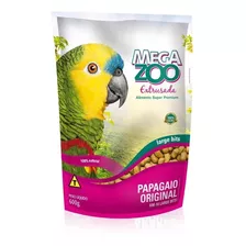 Ração Alimento Extrusado Papagaio Large Bits 600g Mega Zoo