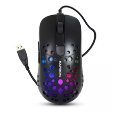 Mouse Gamer Iluminado Óptico Gaming 1600dpi Led Leve