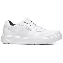 Sapatenis Pegada Masculino Em Couro Branco 110921-01