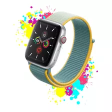 Pulseira Nylon Para Apple Watch Iwo 42mm 44mm 38mm 40mm Nfe