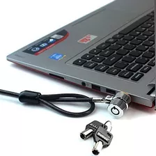 Cable D/seguridad C/candado Ruban P/pc/laptop 6.2ft 2 Llaves