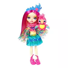 Muñeca De Loro Peeki De Enchantimals Y Figura De Animal Bril