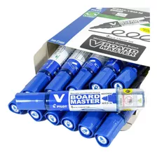 Pincel Marcador Quadro Branco Wbma Azul 12 Unidades Pilot