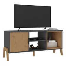 Rack De Tv Lcd Led Living Comedor Madera V Mueble Lcm Color Grafito/miel