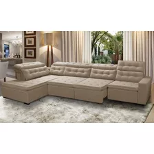 Sofá Canto Passione Chaise Retrátil Reclinável 3,60x 2,00m