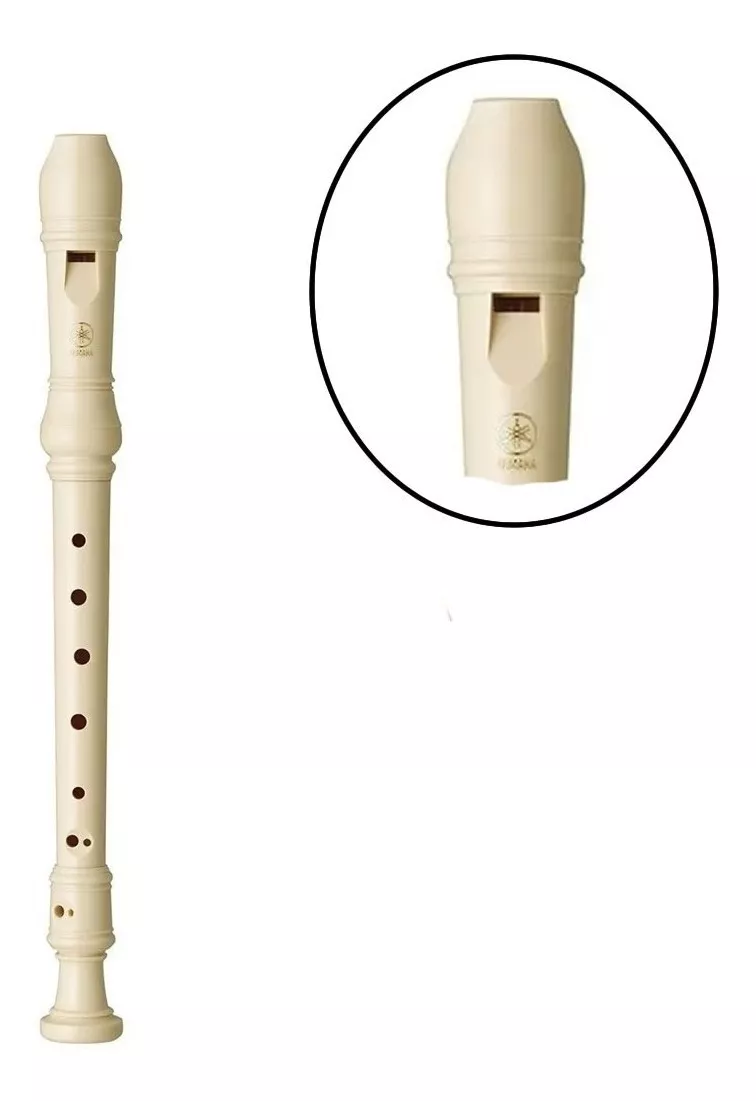 Flauta Yamaha Doce Germânica Soprano Yrs-23g Com Capa