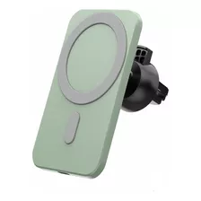 Cargador Y Soporte Magsafe Para Auto iPhone 12 13 Y 14 Verde