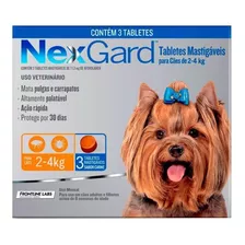 Nexgard De 2 A 4kg Antipulgas E Carrapatos 3 Unidades