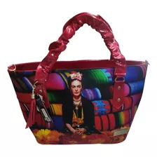 Bolsa Frida Kahlo, Tote Amplia Elegante Artesanal