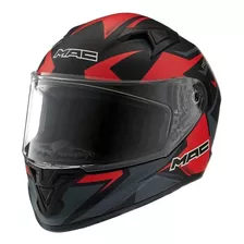 Casco Moto Integral Mac Speed Inferno Negro Rojo 999 Motos