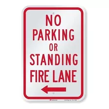 Smartsign No Parking O De Pie - Carril De Fuego Firme Con 