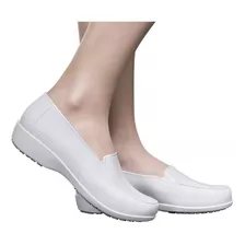 Sapato Social Enfermagem Branco Feminino Sitcky Shoe 