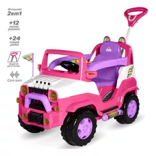 Carrinho Infantil De Passeio Ou Pedal Diipi Calesita Rosa