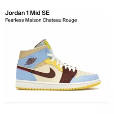 Nike Air Jordan 1 Mid Maison Chateau Rouge (27 Cms)