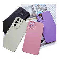 Funda Silicona Lisa Con Protector Camara Para Samsung