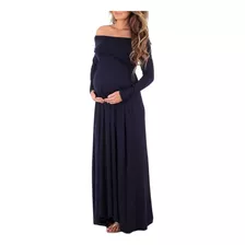 Vestido De Embarazada Largo Ideal Fiesta Babyshower E025