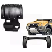 Front Bumper + Protetor De Caster L200 Sport 2004/2012