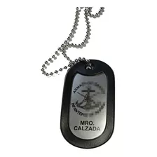 1pz Placa Dog Tag Militar Personalizada Logo Sdn Marina G N