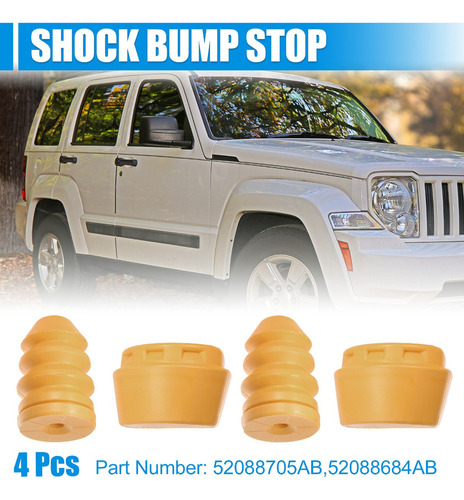 4 Tope Parachoques Frontal For Jeep Liberty Kj 2002-2007 Foto 2