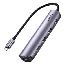 Hub 5 En 1 Adaptador Tipo-c A 4 Usb 3.0+hdmi Ugreen