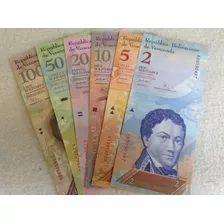 13 Billetes Venezolanos - Bs Fuertes ($10) - Seriales A 