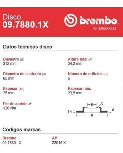 Discos Del (2) Brembo Xtra Perforado Leon Cupra Gli Audi S3 Foto 3