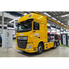 Cavalo Daf Xf 530 6x2 23/24 Space Amarelo Carenado E Azul