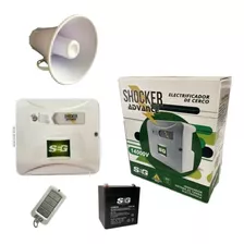 Energizador Shocker Advance Sirena Bateria Control Remoto