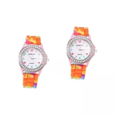 2 Piezas Relojes De Ra Relojes De Mujer Reloj De Diamantes D