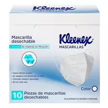 Cubrebocas Mascarilla T Kn95 Kleenex Tricapa Suave 10 Piezas