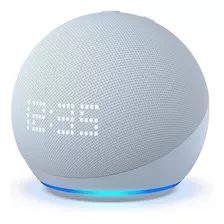 Amazon Echo Dot 5th Gen With Clock Con Asistente Virtual Alexa, Pantalla Integrada Color Cloud Blue 110v/240v