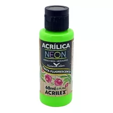 Tinta Acrílica Neon Acrilex 60ml Verde