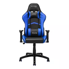 Cadeira Gamer Mx5 Giratoria Preto E Azul Mymax