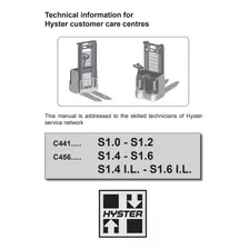 Manual Serviço Paleteira Hyster S1.0 A S1.6