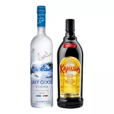 Pack Ruso Negro Vodka Grey Goose 750ml + Kahlua 750ml