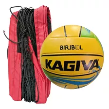 Kit Biribol - Bola Kagiva + Rede 7 Metros - Vôlei Piscina