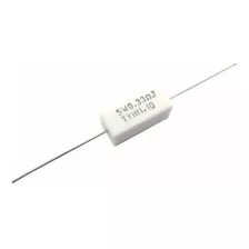 Resistor De Porcelana 0,33r (0r33) 5w (lote De 10 Peças) 
