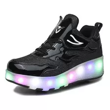 Patines De Dos Ruedas, Zapatos Voladores + Led De Carga