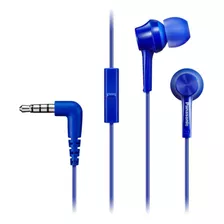 Auriculares Panasonic Cableados C Micrófono Ajustables Ero Color Azul