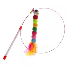 (c) Para Cat Toy Funny Simulation Feather Fish With B