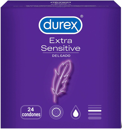 Condones Durex Extra Sensitive X24 - Unidad A $1871